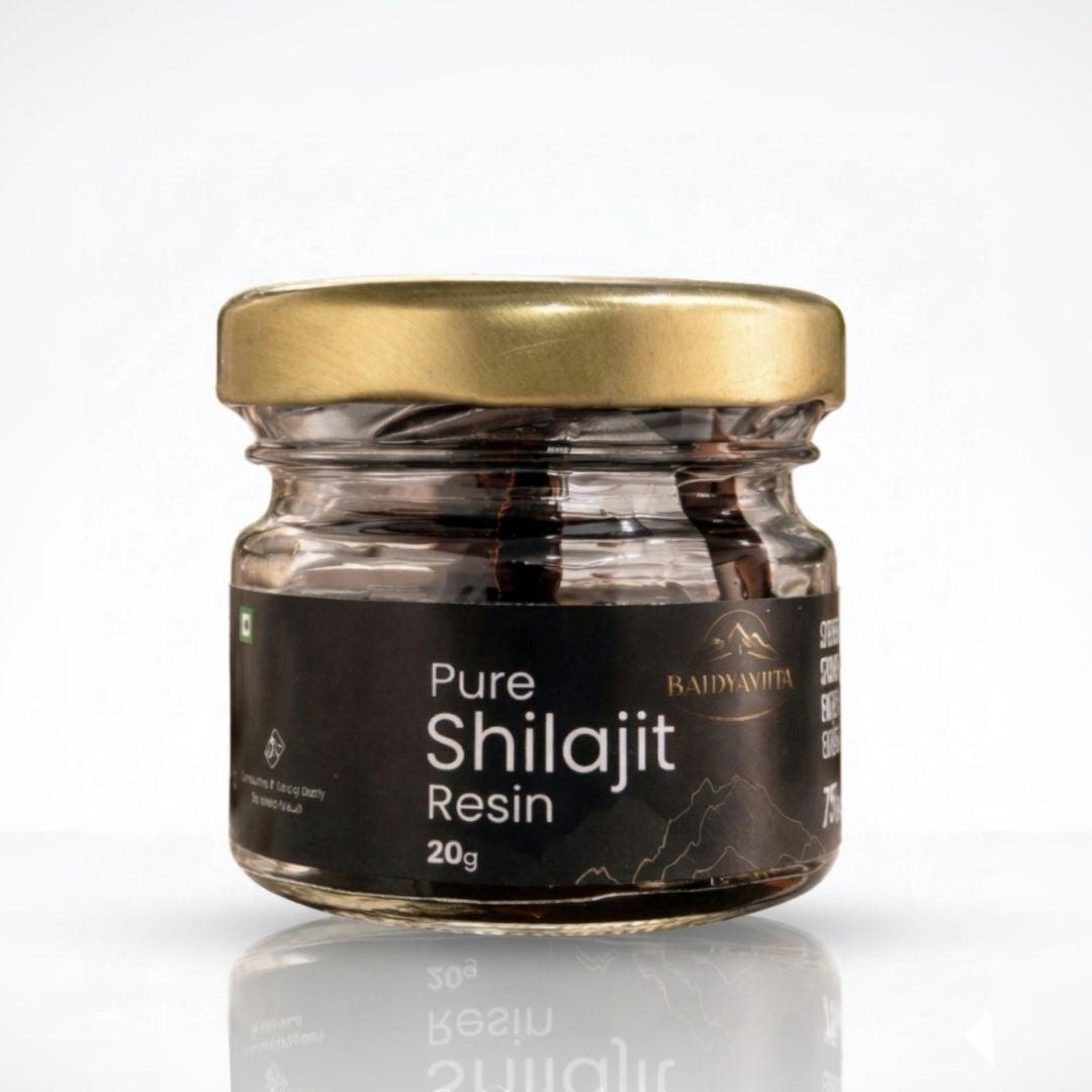 Baidyaviita Pure Himalayan Shilajit - 20 Gm (30 Servings)