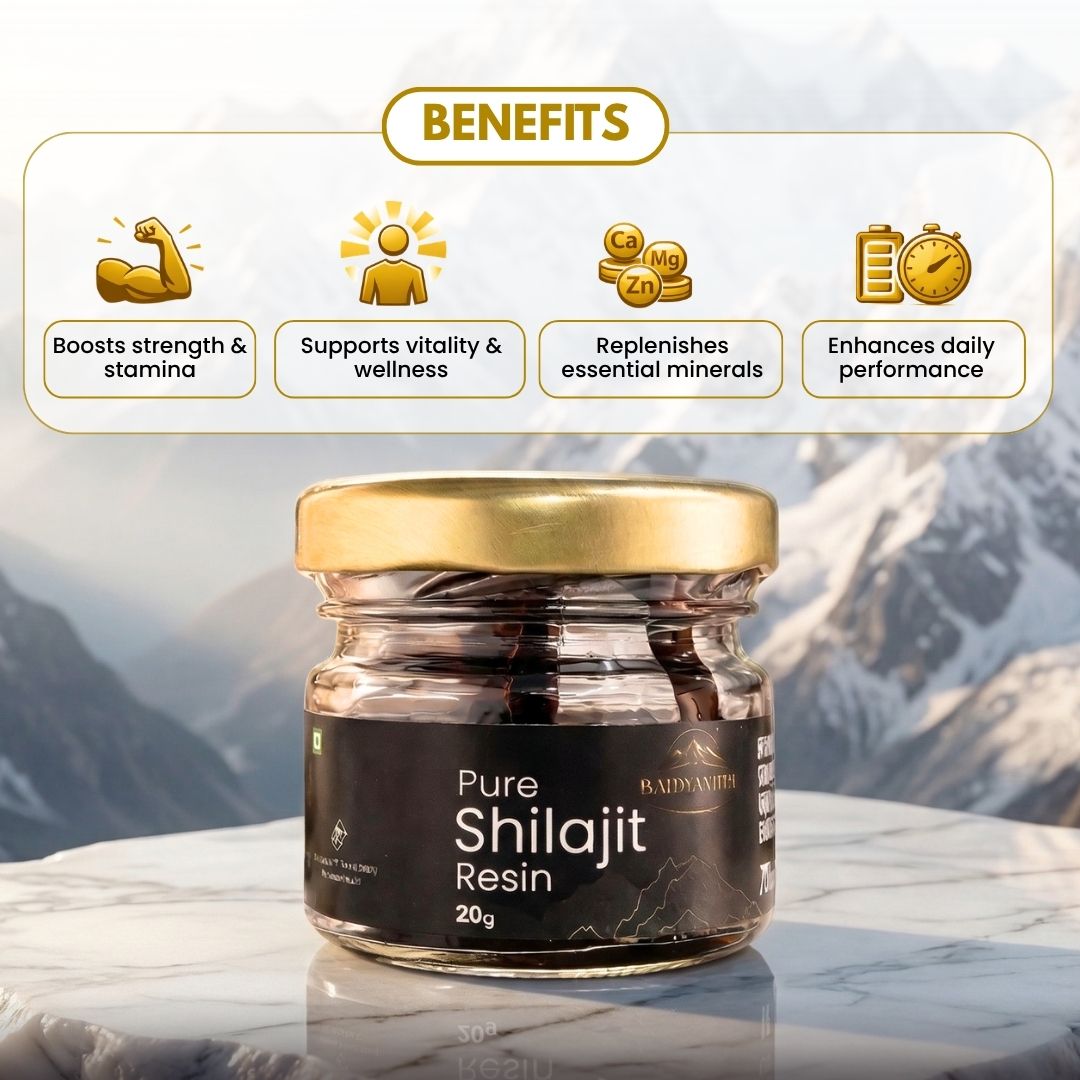 Baidyaviita Pure Himalayan Shilajit - 20 Gm (30 Servings)